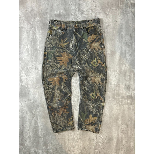 Vintage Wrangler Tree Camo Double Knee Hunting Pants Size 36