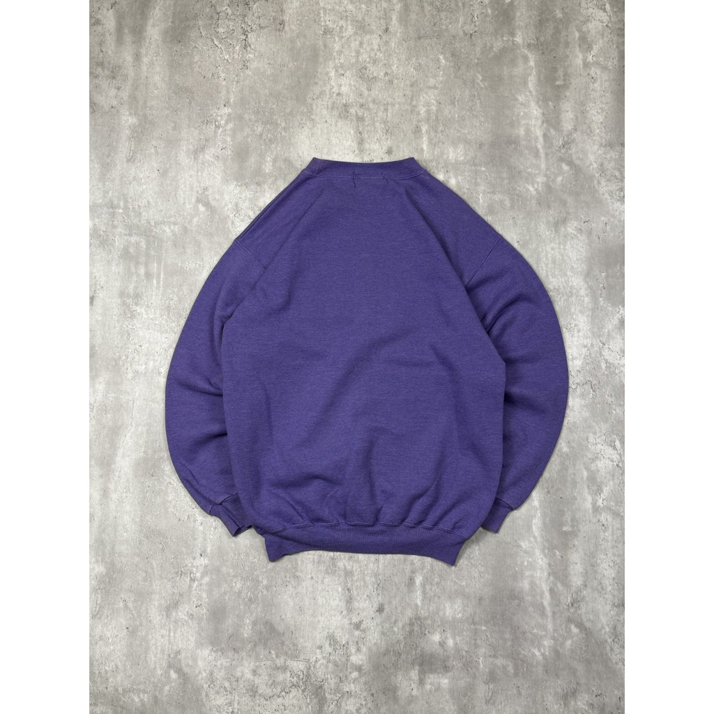 Vintage 90s Western Mustangs NCAA Embroidered Spellout Sweatshirt Size Medium
