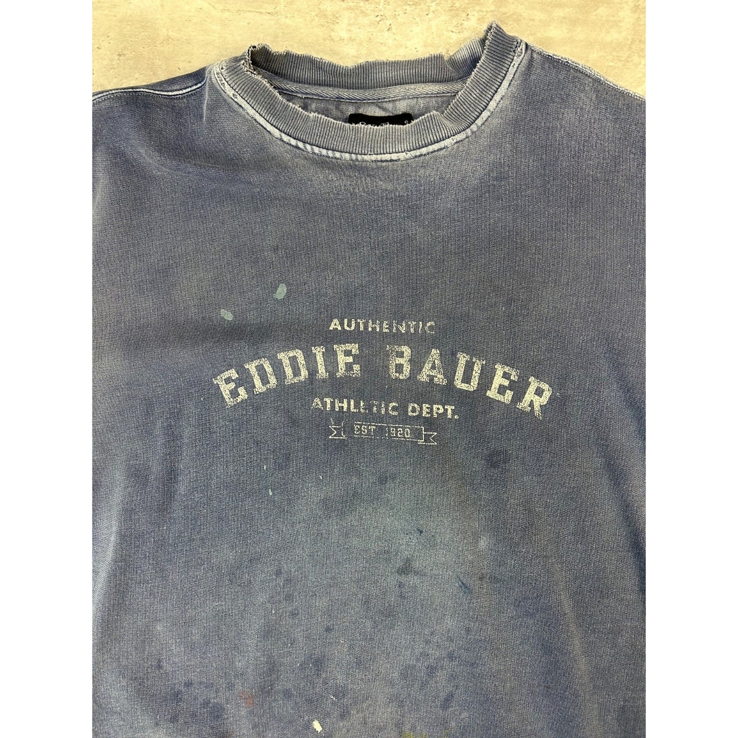 Vintage Eddie Bauer Athletic Dept. Graphic Spellout Sweatshirt Size 2XL