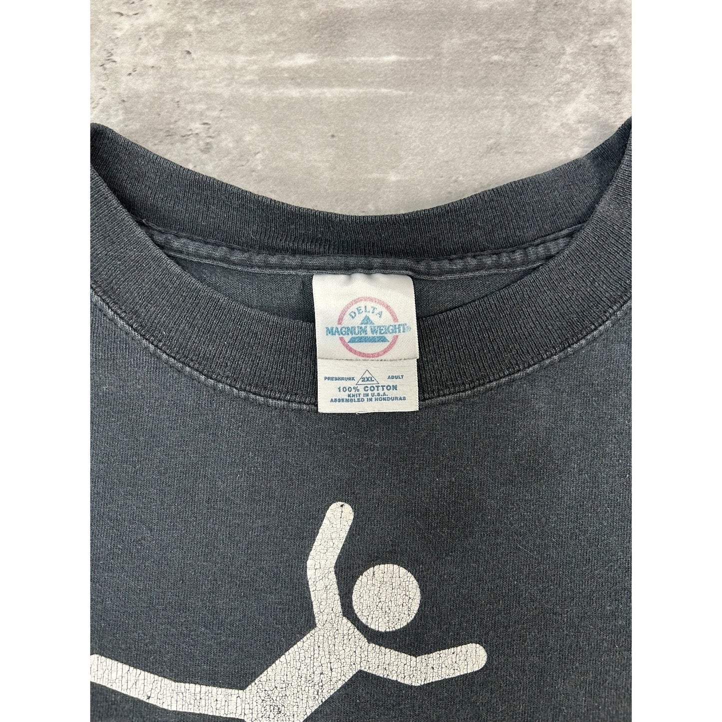 Vintage I Do All My Own Stunts Stick Figure Comedy Graphic T-Shirt Size 2XL