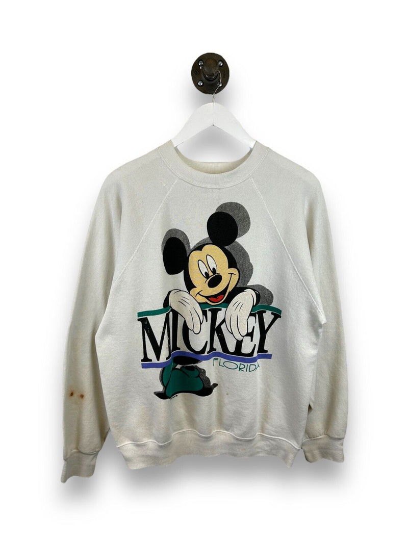 Vintage 80s/90s Disney Mickey Mouse Florida Graphic Sweatshirt Size Large