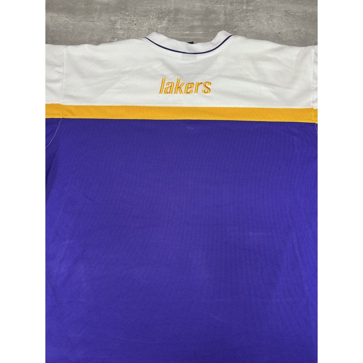 Vintage 2000s Los Angeles Lakers NBA Long Sleeve Practice Jersey Size XL