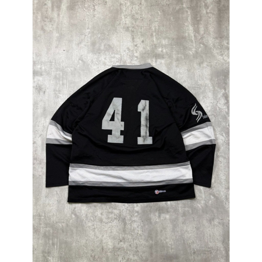 Vintage Environmental Incidents Skull Graphic Hockey Jersey Size XL
