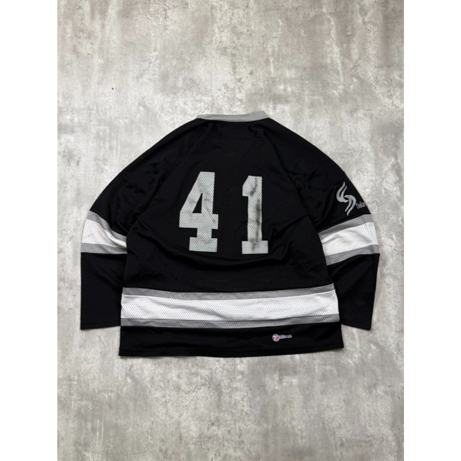 Vintage Environmental Incidents Skull Graphic Hockey Jersey Size XL