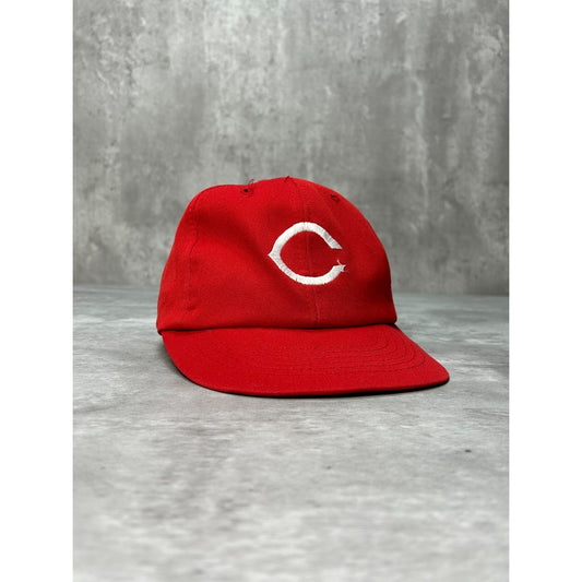 Vintage 90s Cincinnati Reds MLB Embroidered Logo Baseball Snapback Hat OSFA