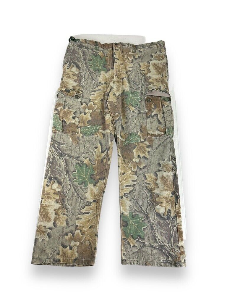 Vintage 90s Scent-Lock Real Tree Advantage Camo Cargo Pants Size 40W