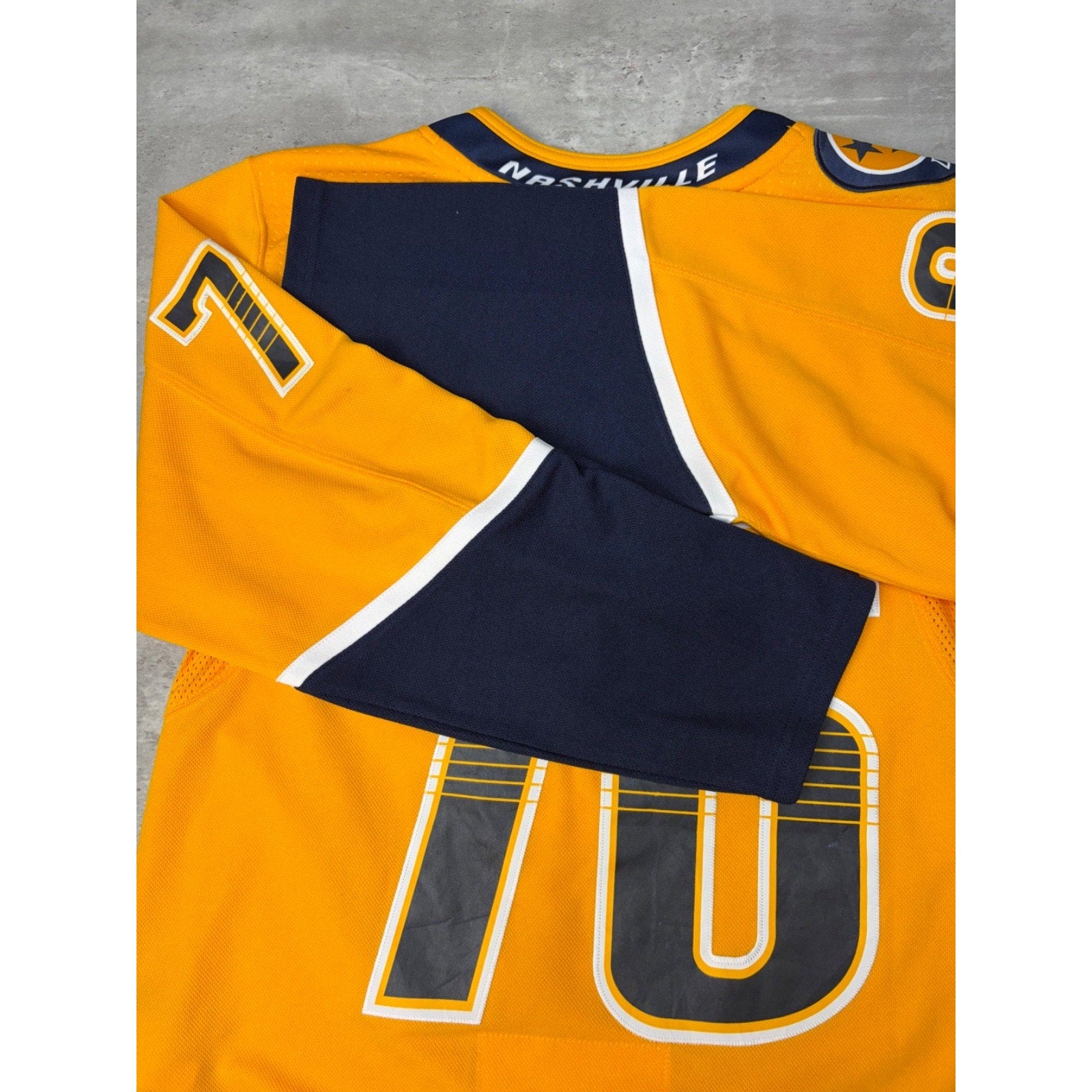 PK Subban #76 Nashville Predators NHL Adidas Fight Strap Hockey Jersey Sz Medium
