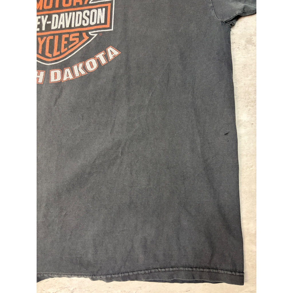 Harley Davidson Sturgie Black Hilly Rally Eagle Graphic T-Shirt Size 2XL