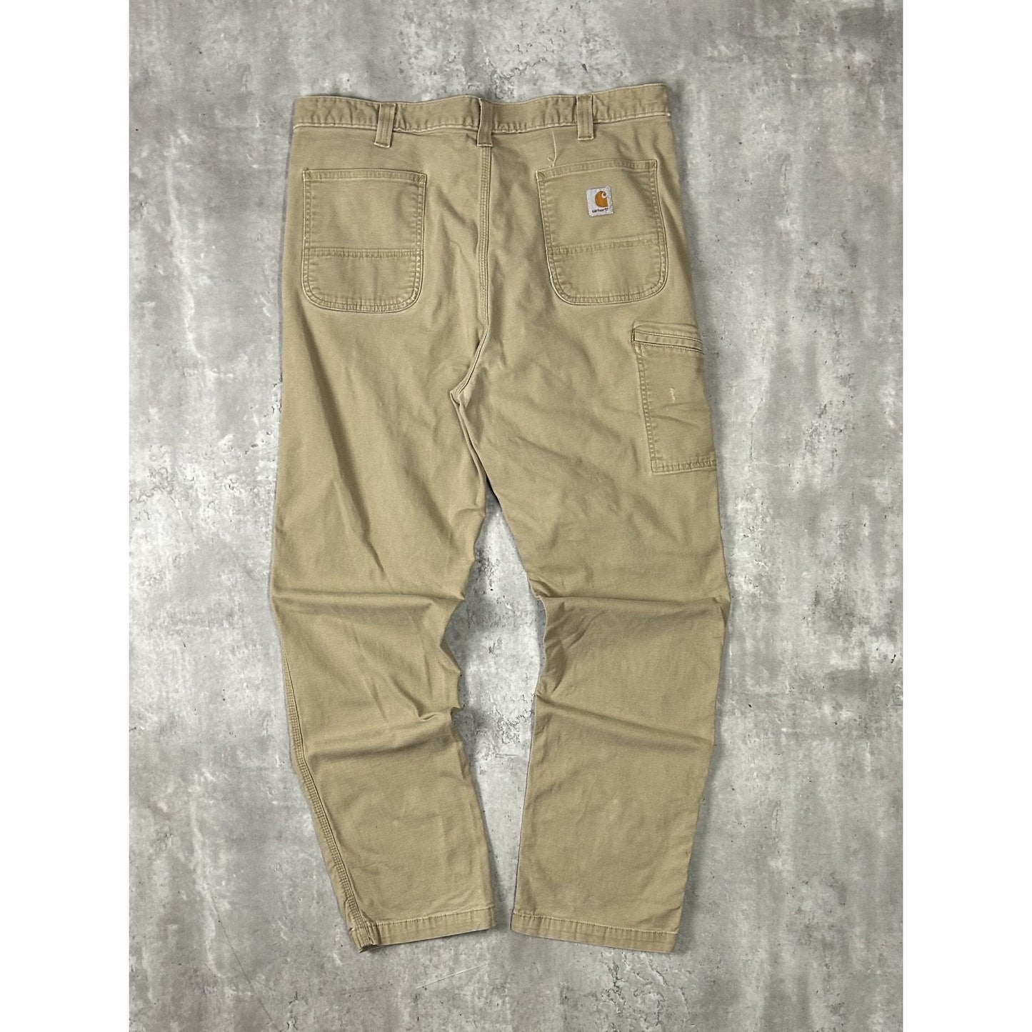 Carhartt Relaxed Fit Canvas Workwear Five Pocket Pants Size 39 Beige