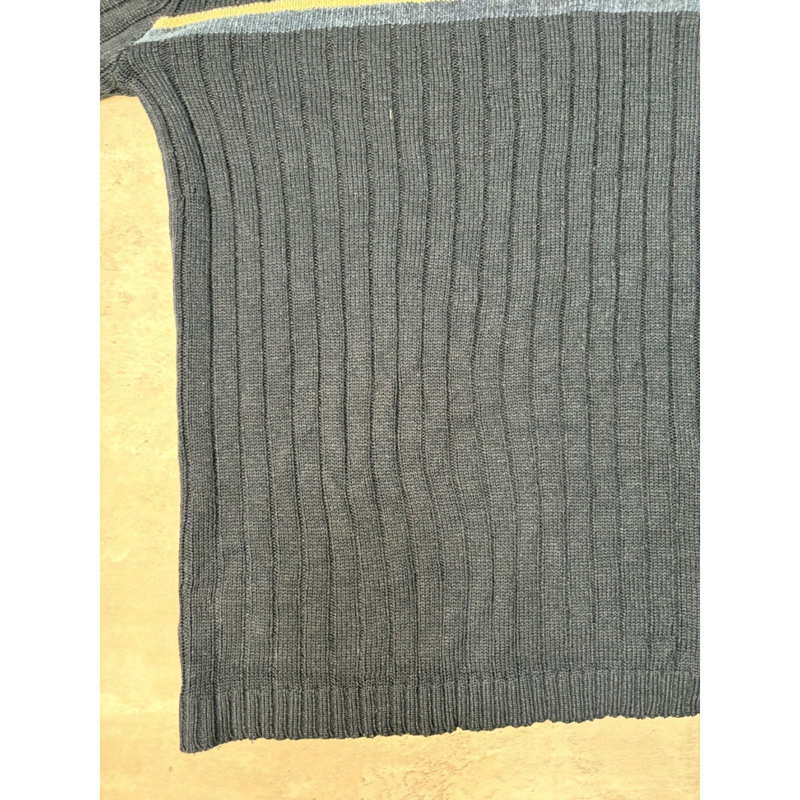 Vintage Canda Striped Ribbed Pullover Knit Sweater Size Large
