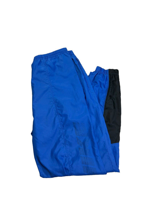 Vintage 80s/90s Nike Side Spellout Nylon Windbreaker Pants Size Large Blue