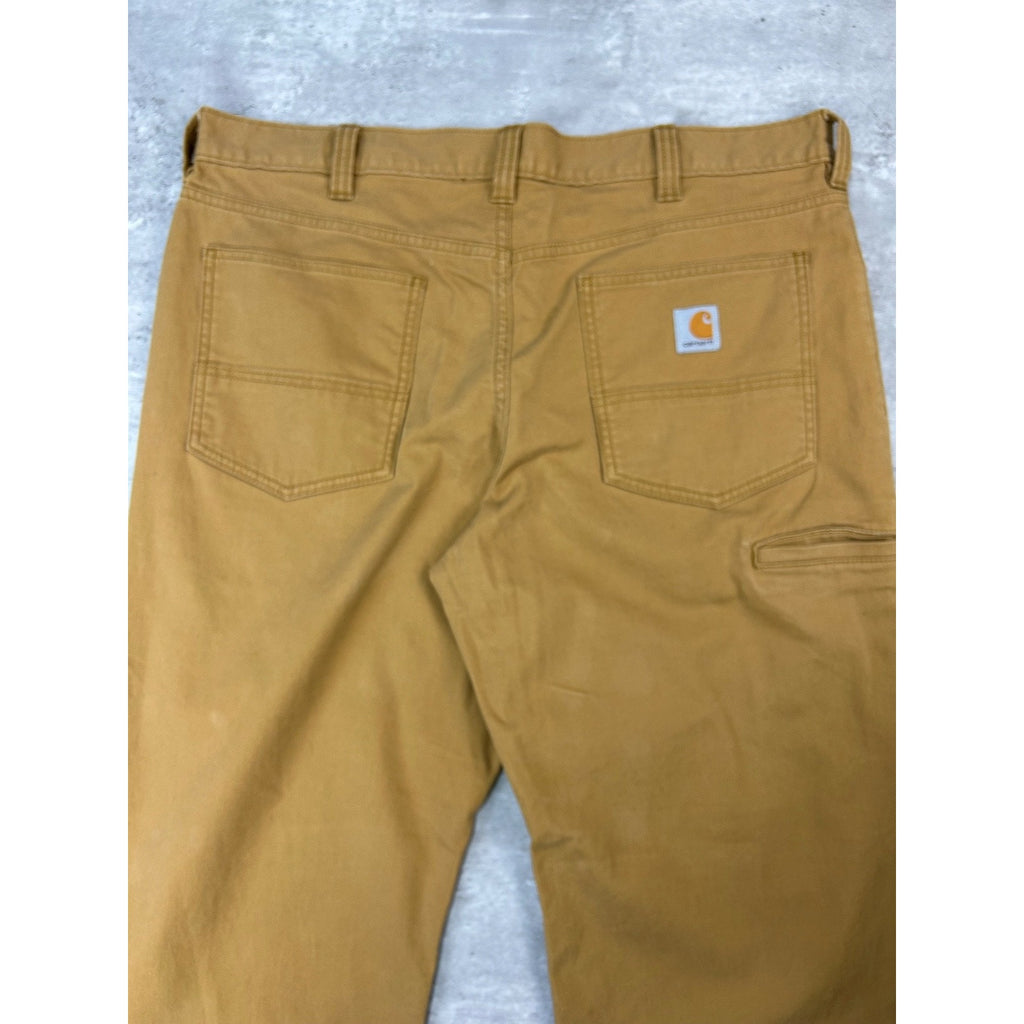 Carhartt Relaxed Fit Canvas Workwear Five Pocket Pants Size 38 Beige