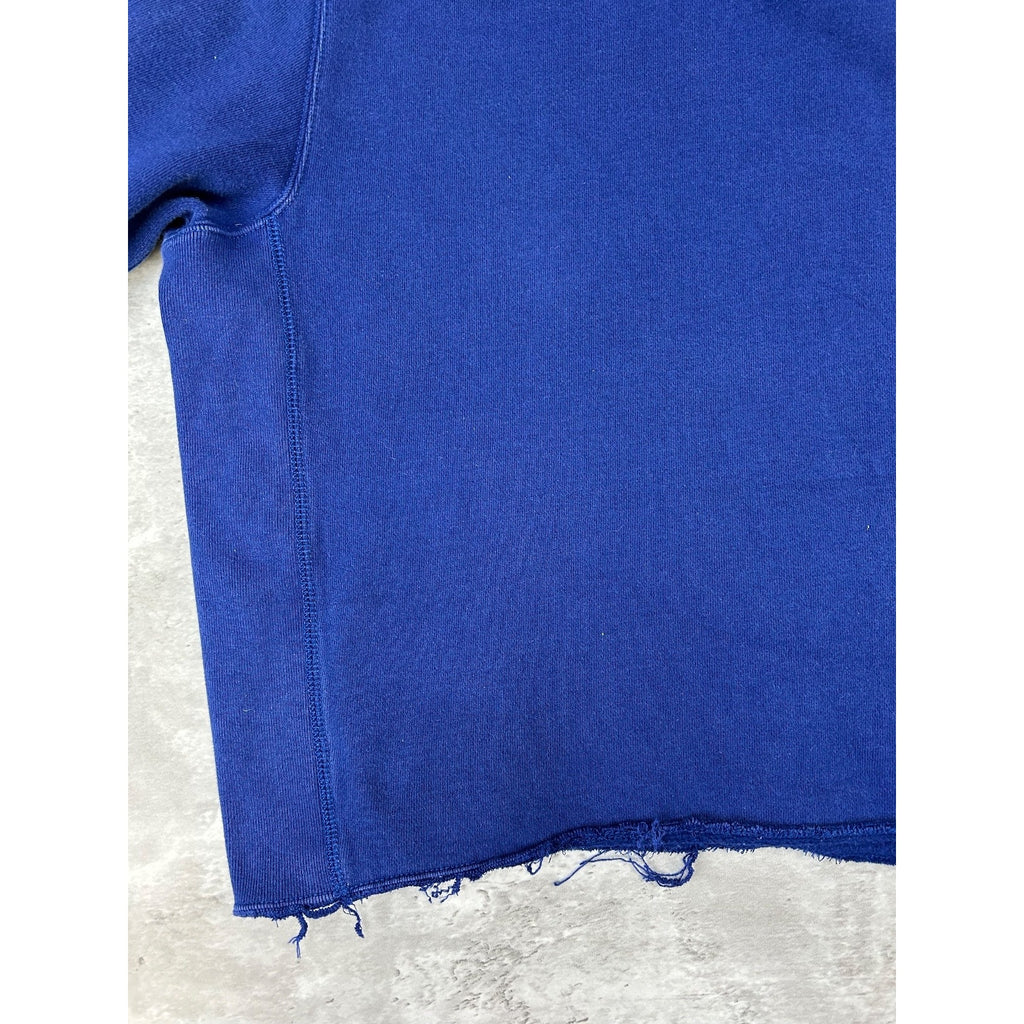 Vintage Polo Ralph Lauren Embroidered Pony Cropped Hooded Sweatshirt Size Large