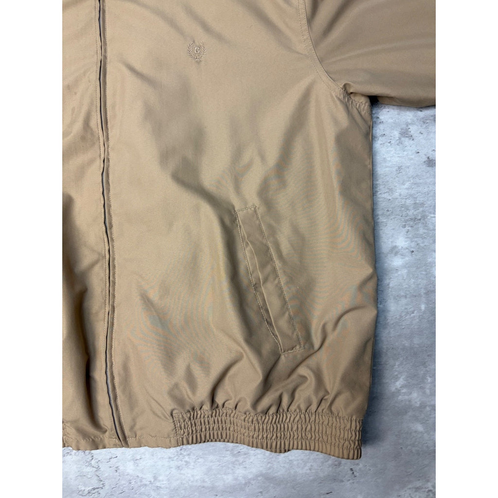 Vintage Chaps Ralph Lauren Embroidered Tonal Crest Harrington Jacket Size XL
