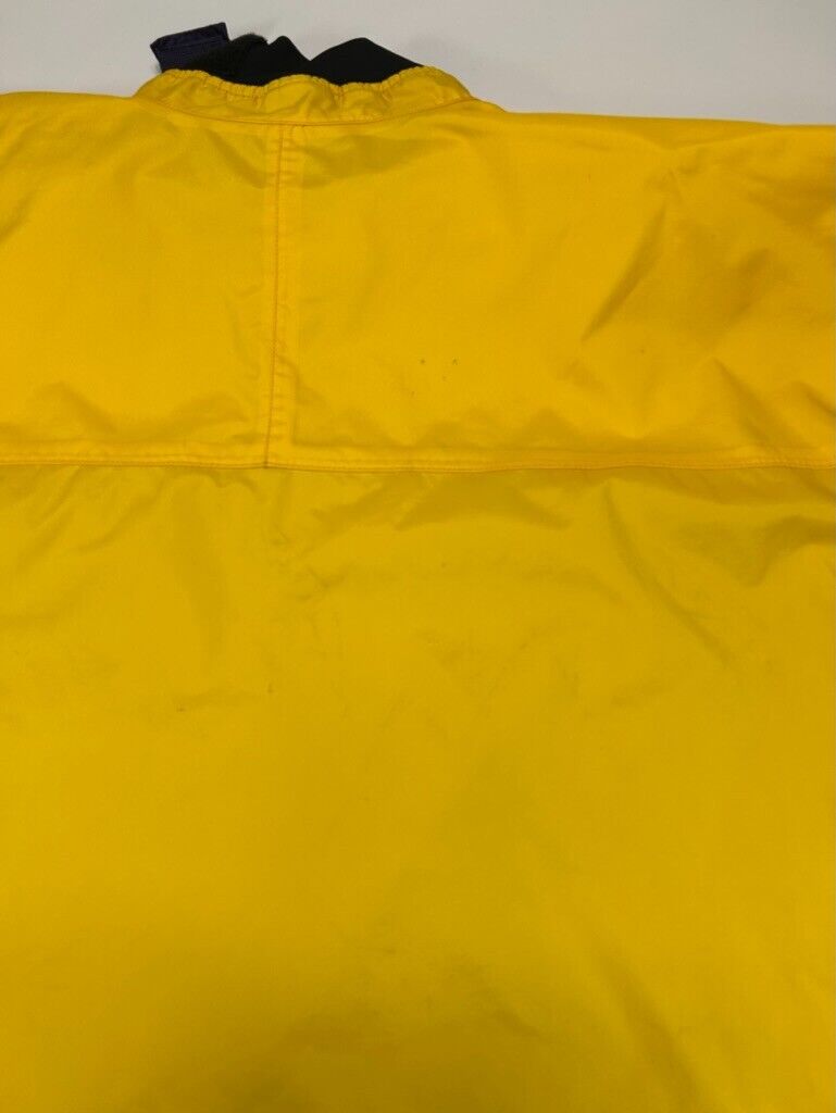 Vintage 80s Patagonia Nylon Pull Over Windbreaker Jacket Size XL Yellow