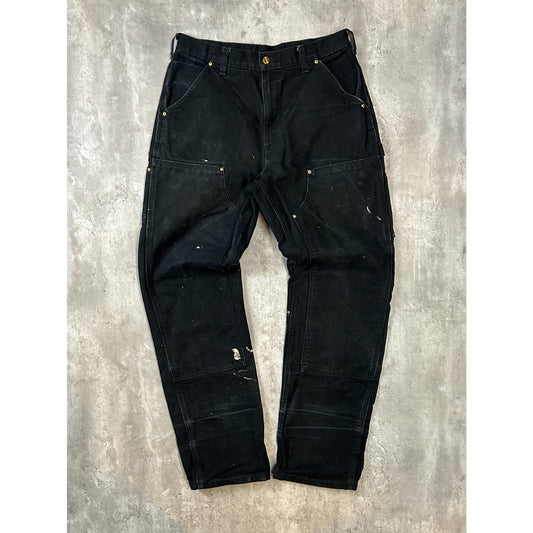 Vintage Carhartt Canvas Workwear Double Knee Carpenter Pants Size 35