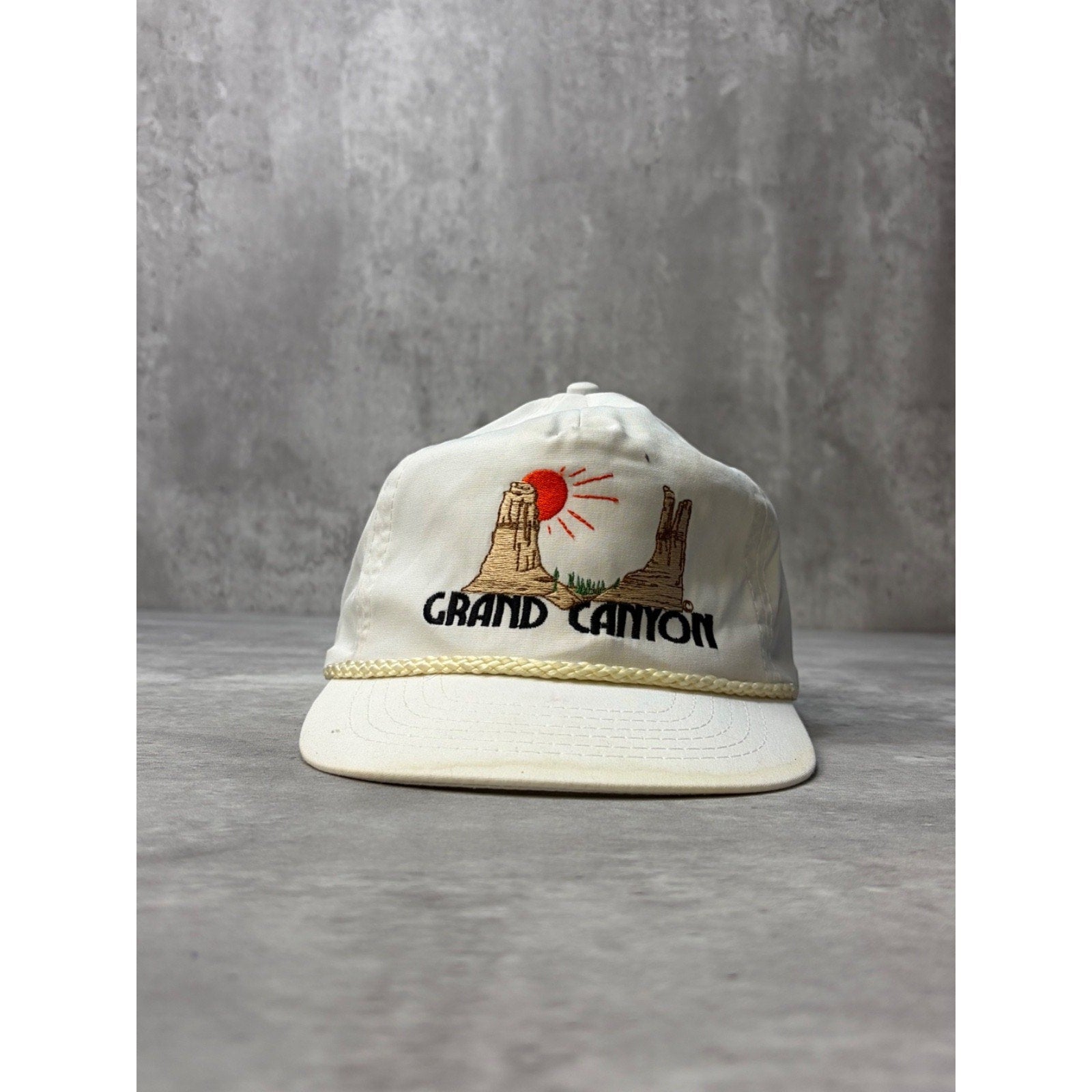 Vintage Grand Canyon Embroidered Destination Strapback Hat OSFA