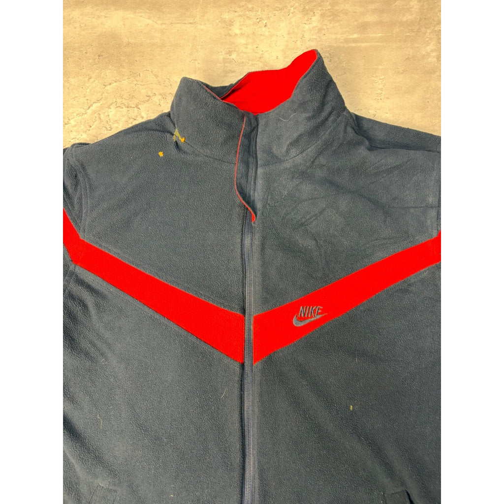 Vintage Nike Embroidered Spellout Full Zip Reversible Jacket Size XL YOUTH