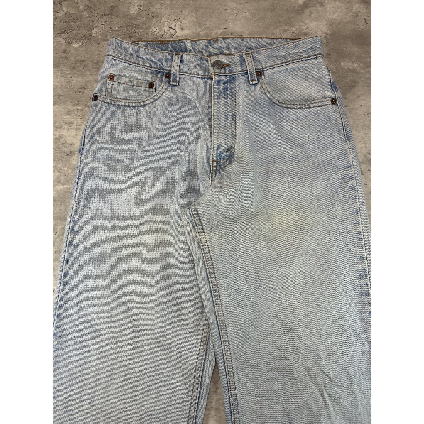 Vintage 90s Levis 550 Red Tab Light Wash Denim Pants Size 30 Blue