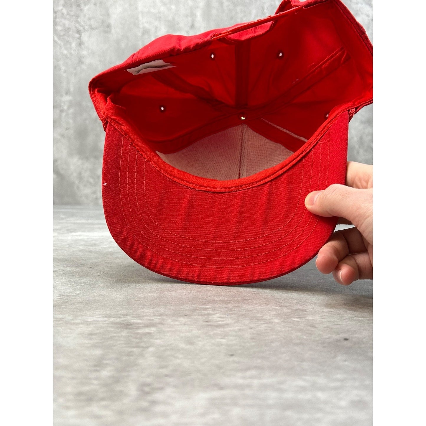 Vintage 90s Black Horse Embroidered Spellout Logo Snapback Hat OSFA