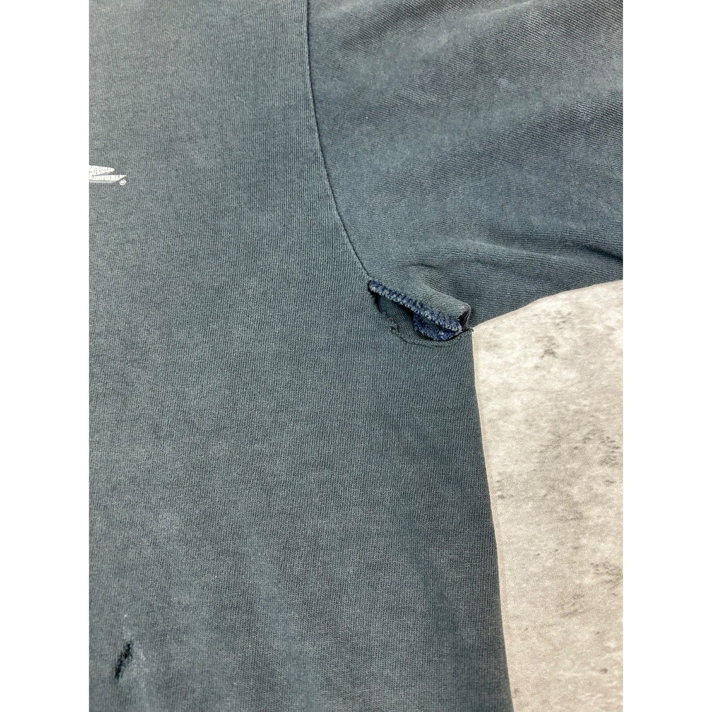 Vintage Y2K No Fear Life Isn't Winning Graphic Slogan T-Shirt Size Large Black