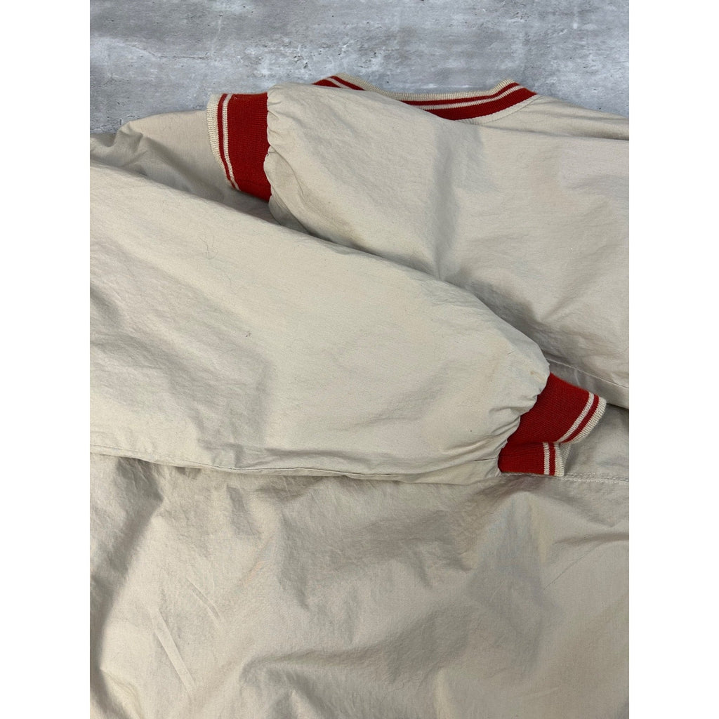 Vintage Ohio State Buckeyes Reversible Pullover Windbreaker Jacket Size Large