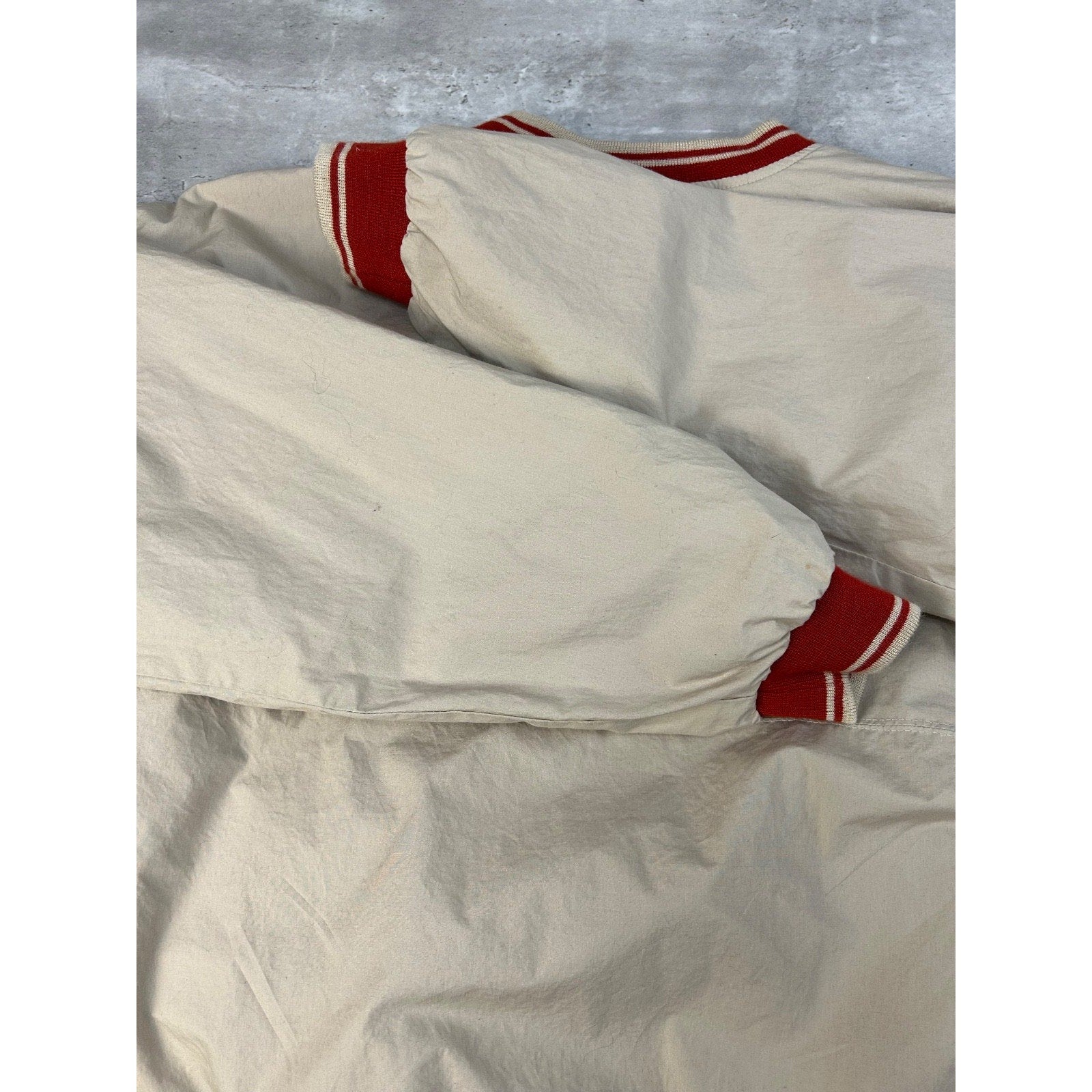 Vintage Ohio State Buckeyes Reversible Pullover Windbreaker Jacket Size Large