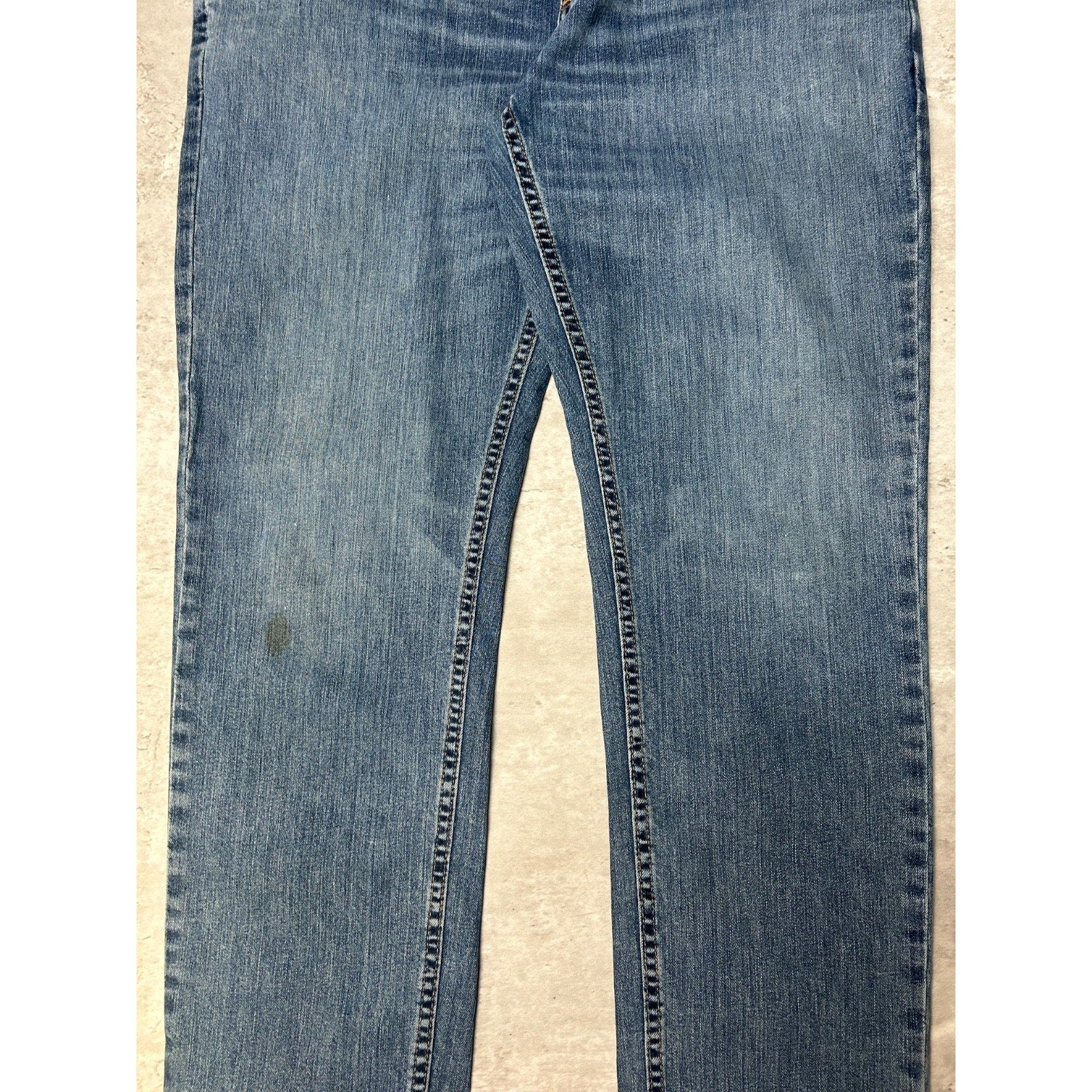 Carhartt Relaxed Fit Dark Wash Denim Workwear Pants Size 36