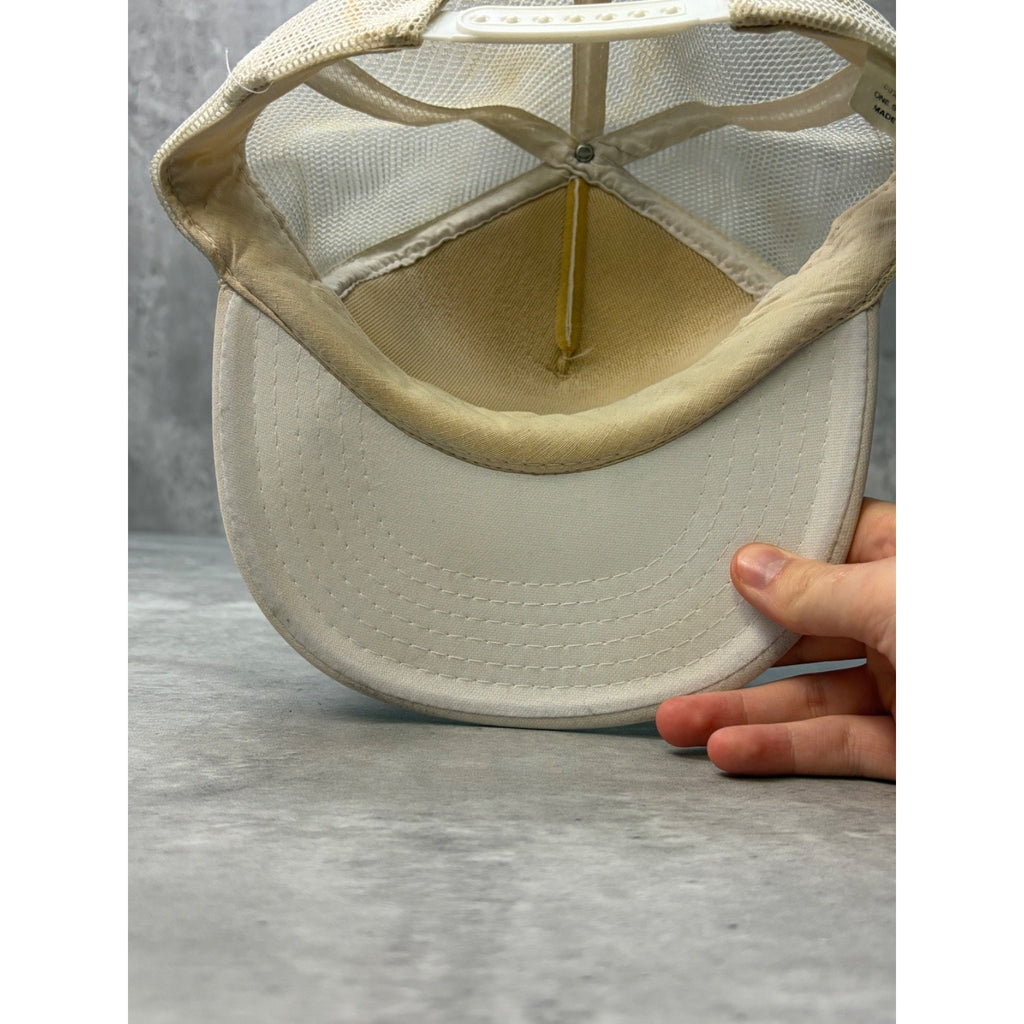 Vintage 80s/90s Speckled Perch Animal Graphic Trucker Snapback Hat OSFA