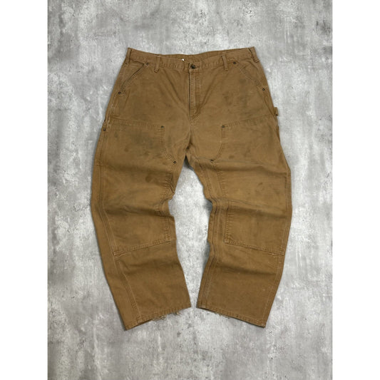 Vintage Carhartt Canvas Workwear Carpenter Double Knee Pants Size 39