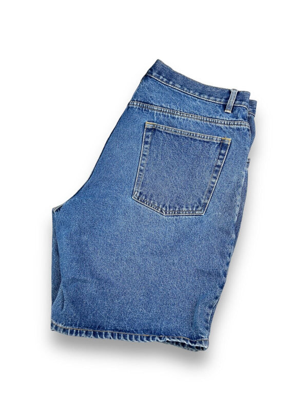 Vintage Route 66 Casual Style Mid Wash Denim Jorts Shorts Size 36W