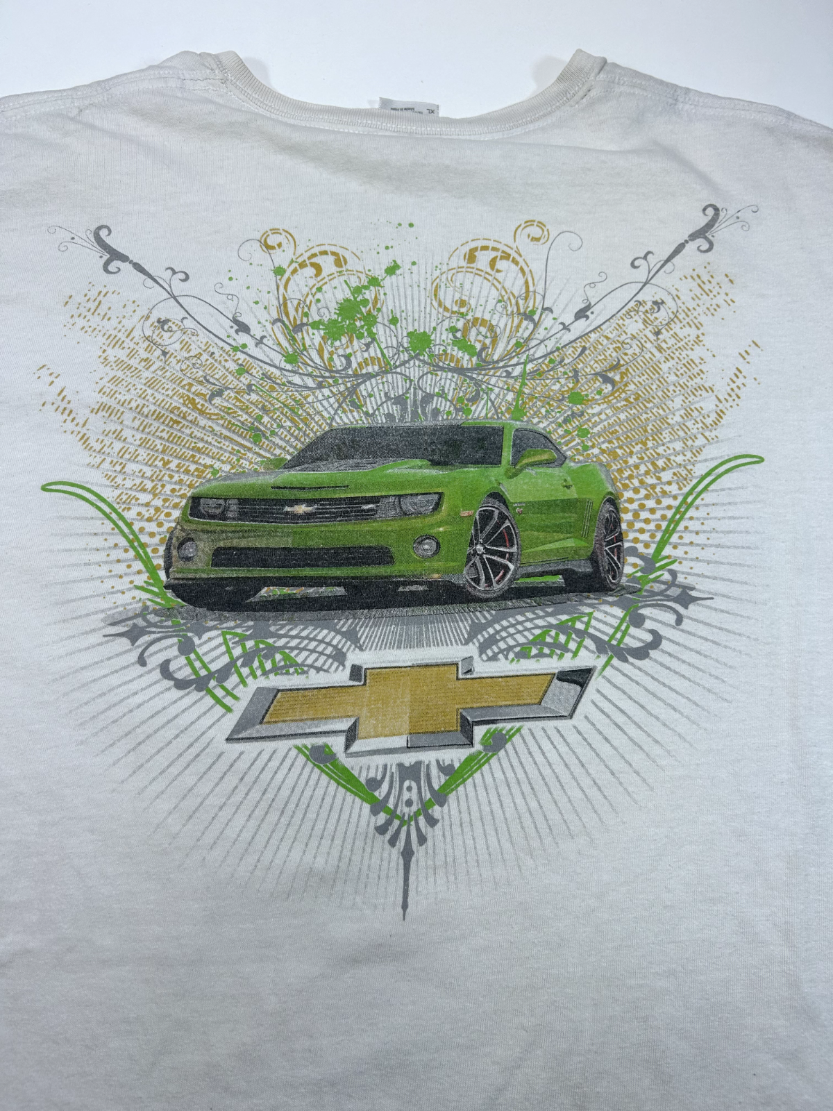 Vintage Chevrolet Camaro Car Graphic T-Shirt Size XL White