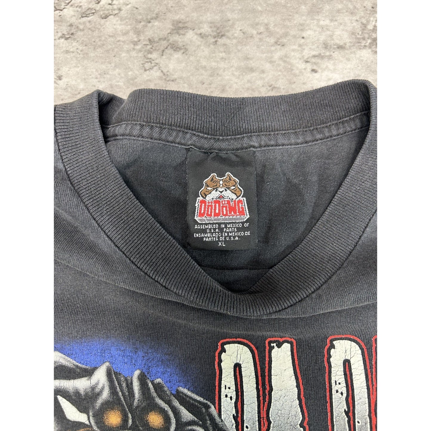 Vintage 90s Da Dawgs Monster Trucker Graphic Long Sleeve T-Shirt Size XL Black