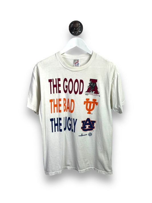 Vintage 90s NCAA Football The Good The Bad The Ugly Graphic T-Shirt Size Medium