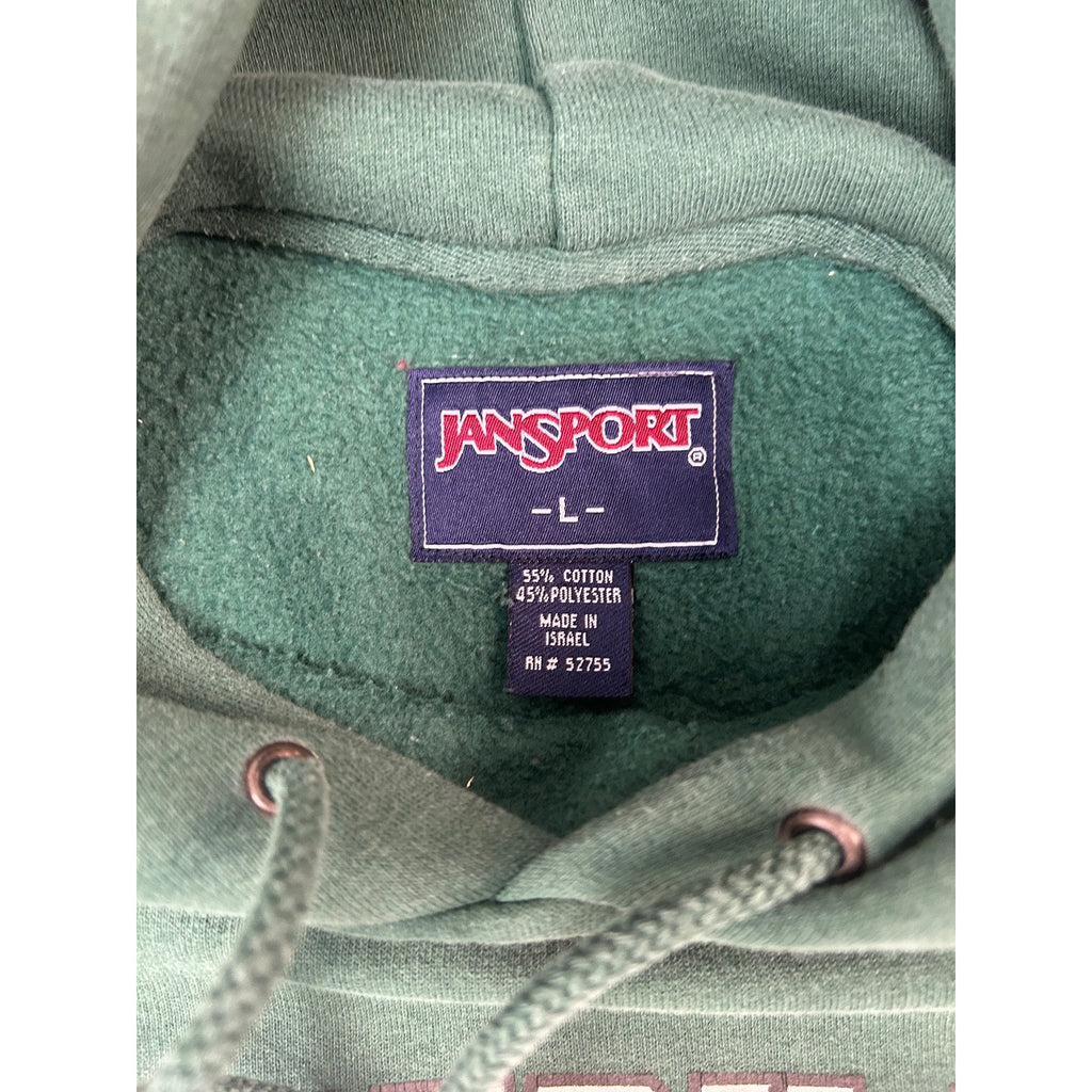Vintage Slippery Rock University Graphic Spellout Hooded Sweatshirt Size Large