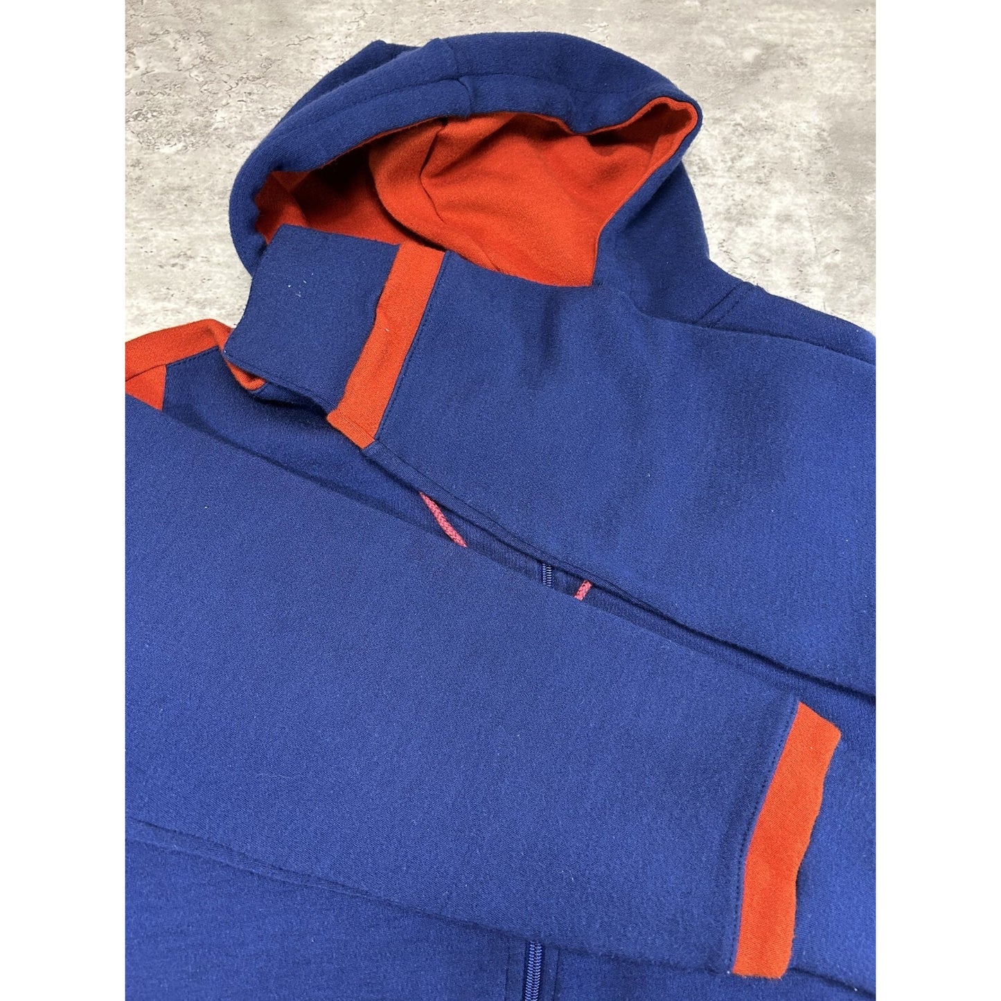Vintage 80s/90s Speedo Two Tone Full Zip Hooded Sweatshirt Size Large