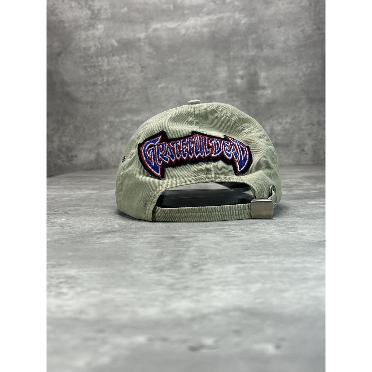 Vintage 90s Eddie Bauer Grateful Dead Embroidered Spellout Strapback Hat OSFA