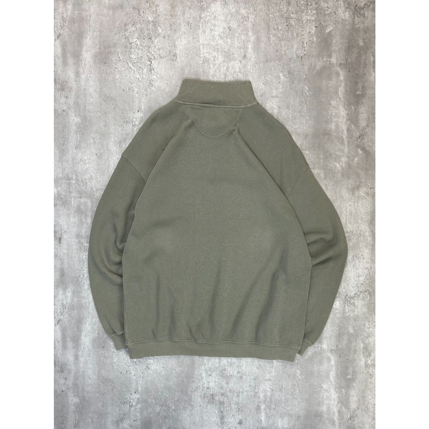 Vintage 90s Big Dogs Embroidered Spellout 1/4 Zip Pullover Sweatshirt Size XL