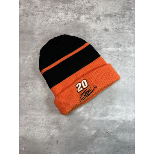 Vintage Tony Stewart #20 Home Depot Racing Nascar Beanie Hat OSFA Black/Orange