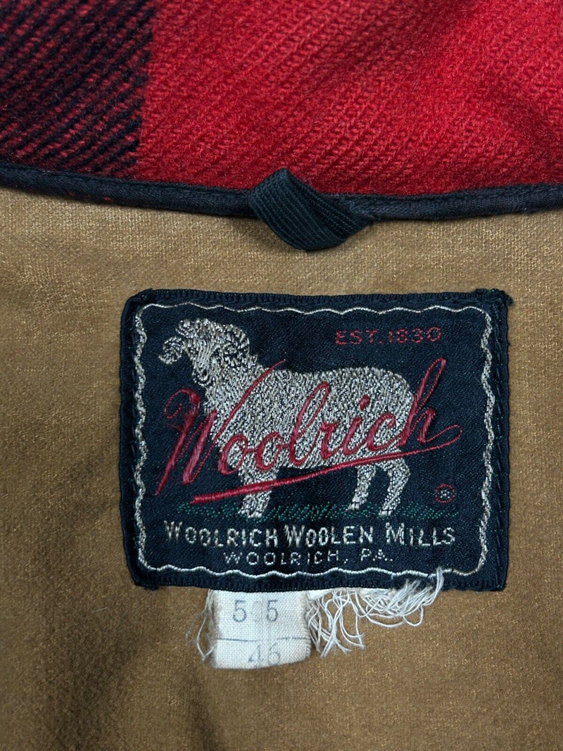 Vintage 50s/60s Woolrich Buffalo Plaid Macinaw Hunting Jacket 505 Size 46