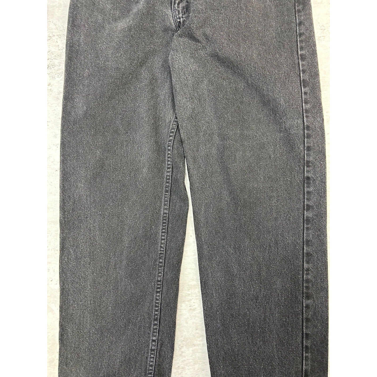 Vintage 90s Levis 553 White Tab Black Denim Pants Size 35