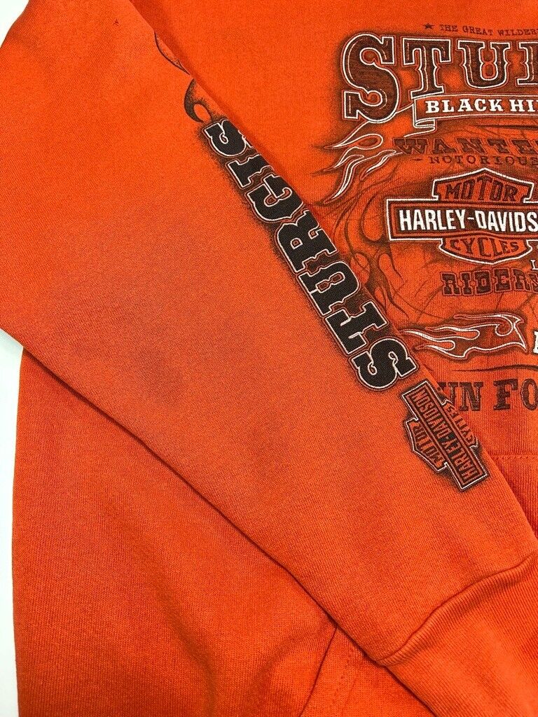 Vintage 2003 Harley Davidson Sturgis Bike Rally Hooded Sweatshirt Size XL