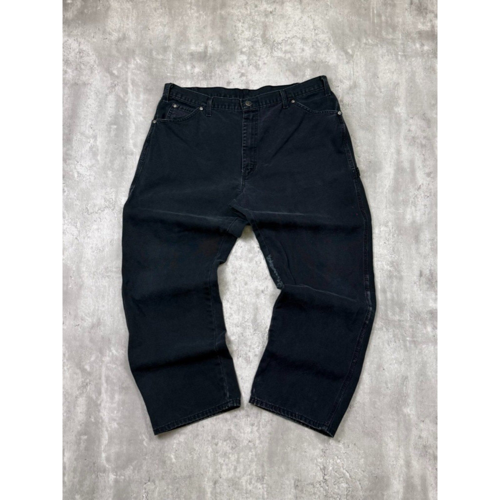 Vintage Dickies Canvas Workwear Black Carpenter Pants Size