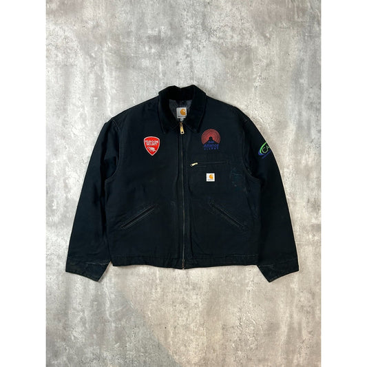 Vintage 90s Carhartt Blanket Lined Canvas Workwear Detroit Jacket Size XL
