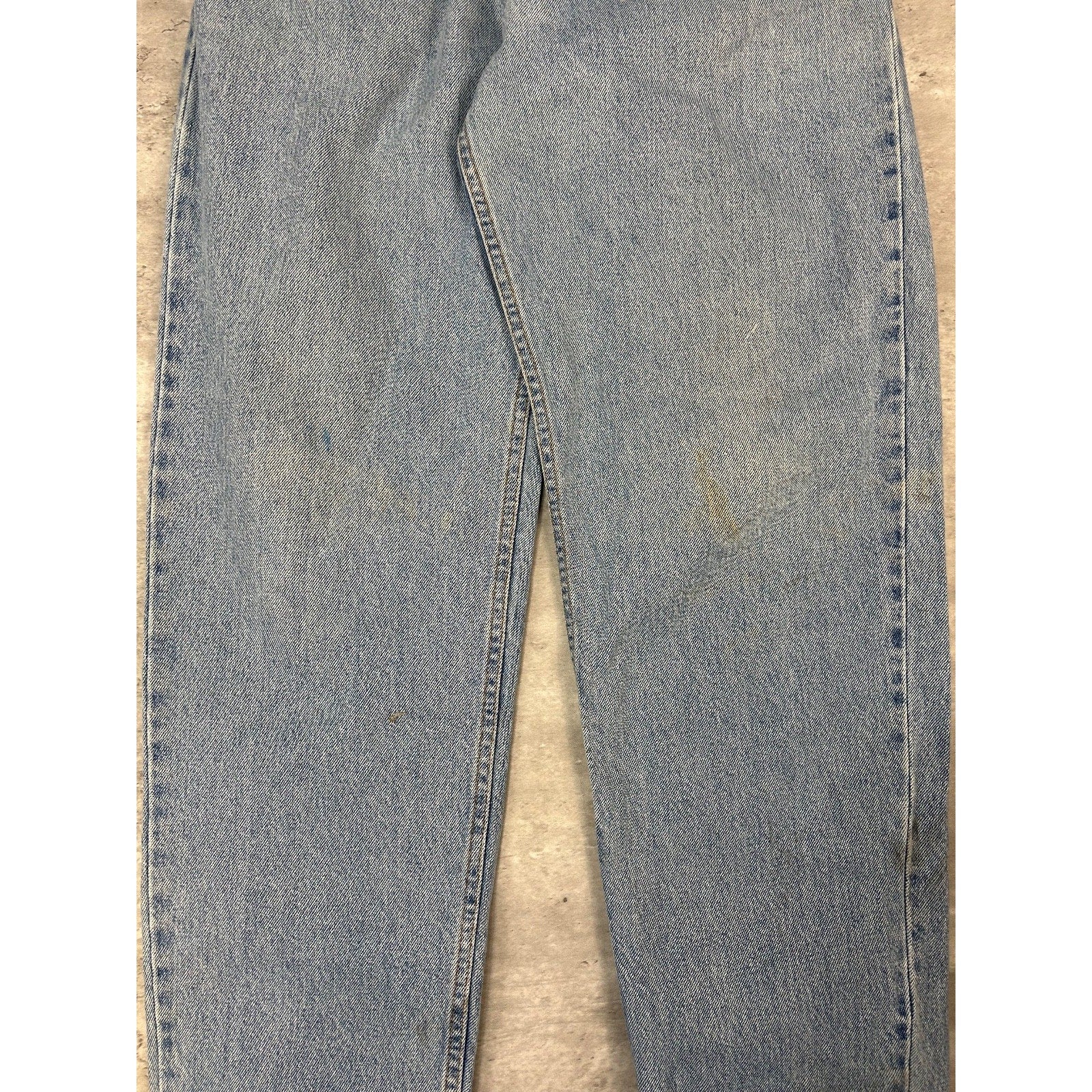 Vintage 90s Levis 560 Red Tab Loose Fit Light Wash Denim Pants Size 31 Blue