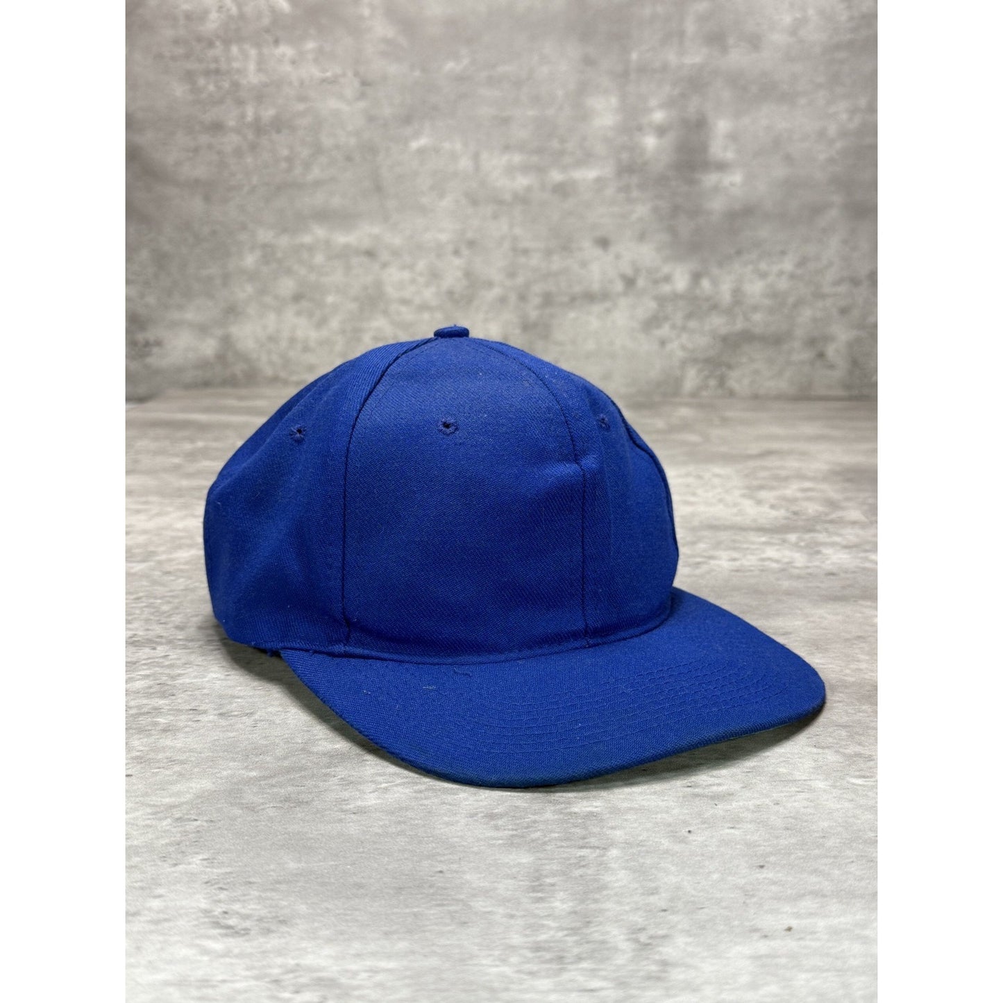 Vintage 80s/90s Blank Snapback Hat OSFA Royal Blue