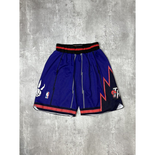 Vintage 2000s Toronto Raptors NBA Nike Team Nylon Basketball Shorts Size Small