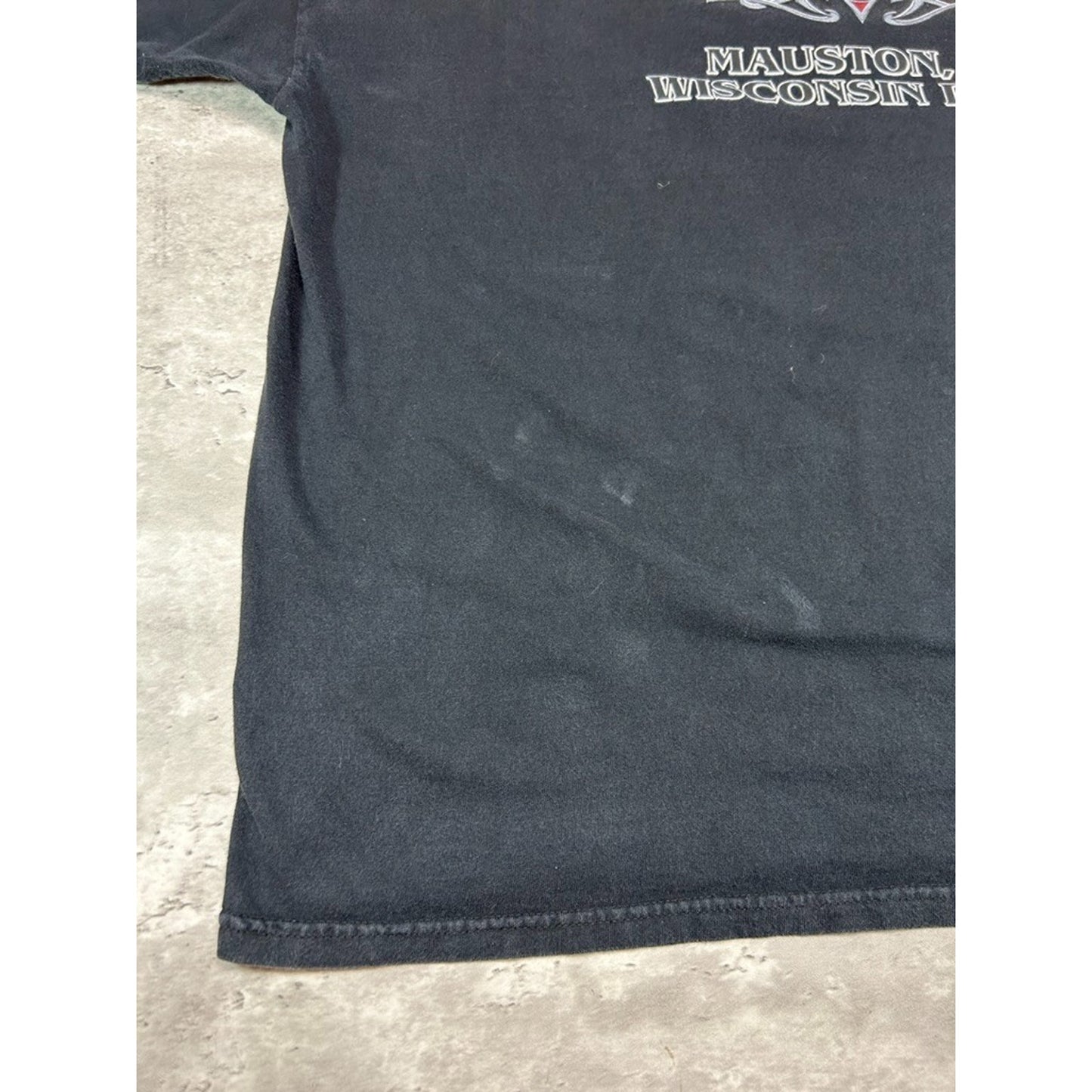 Harley Davidson Motorcycles Flaming Bald Eagle Graphic T-Shirt Size XXXL Black