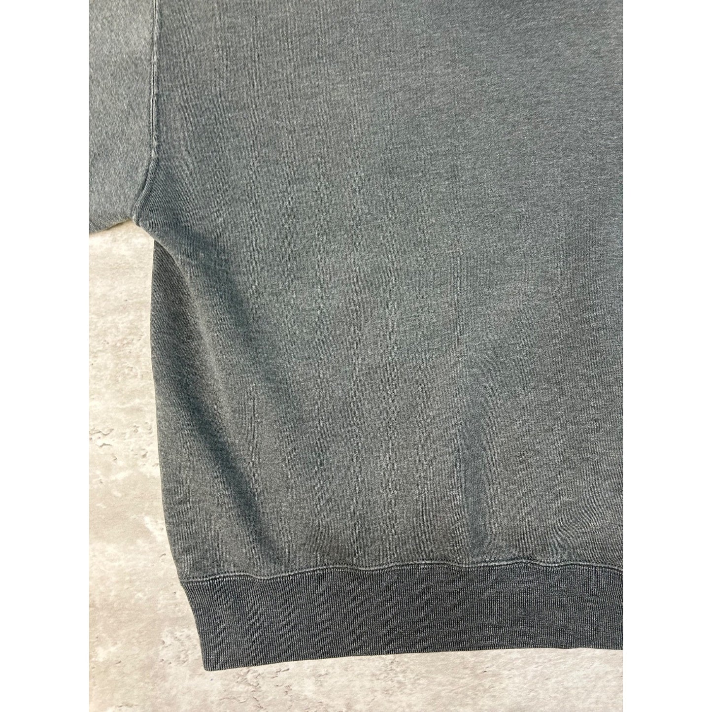 Vintage Russell Athletics Blank Pullover Charcoal Gray Hooded Sweatshirt Large