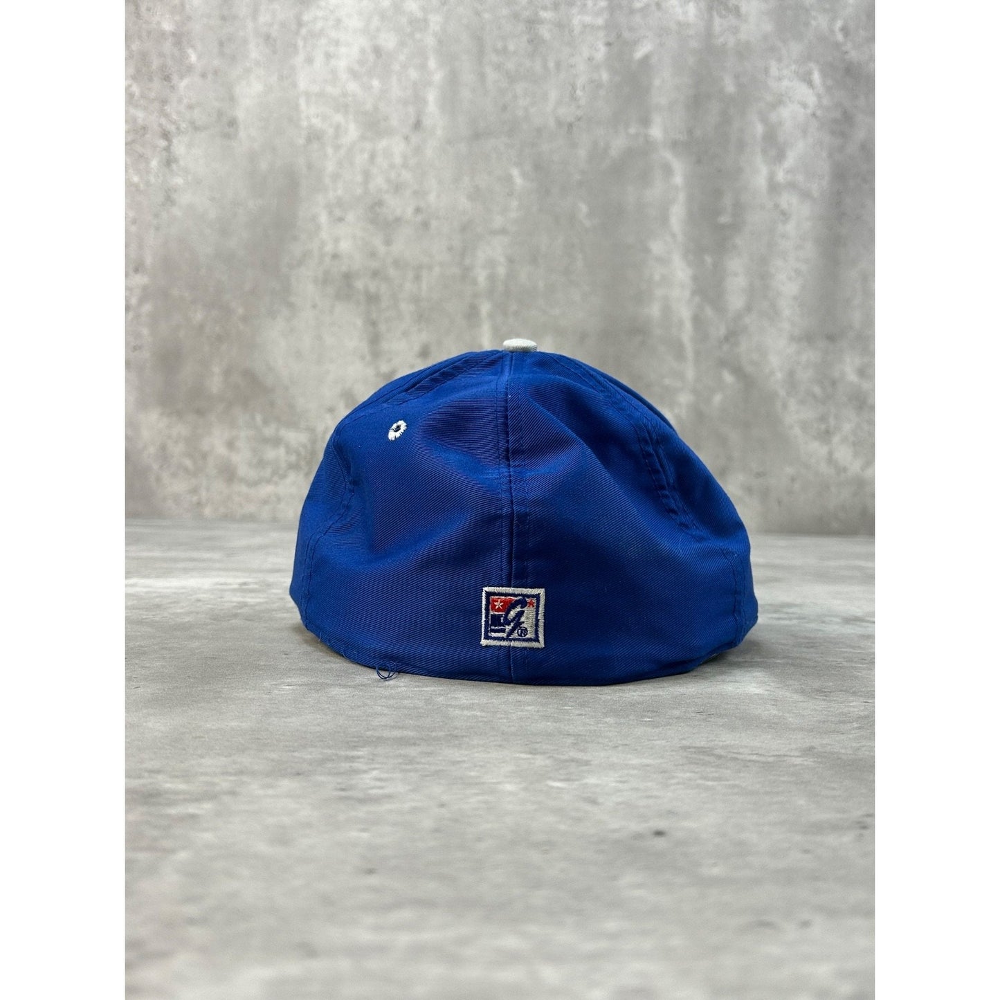 Vintage 90s Detroit Lions NFL Embroidered Logo Football Fitted Hat Size 7 1/4
